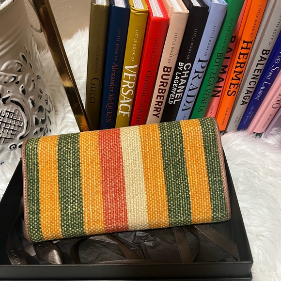 Gucci Colorful Woven Wallets - Picture 5 of 10